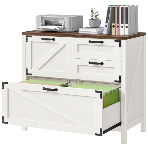 Lateral File Cabinet with 4 Drawers for Home Office