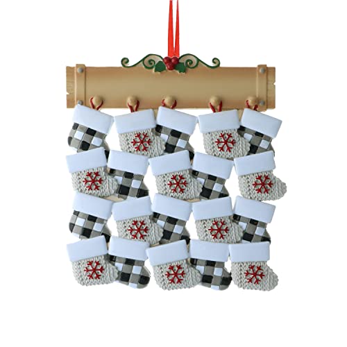 3D Stockings Family of 20 Ornament 2026 Personalized Family Christmas Ornaments 2026
