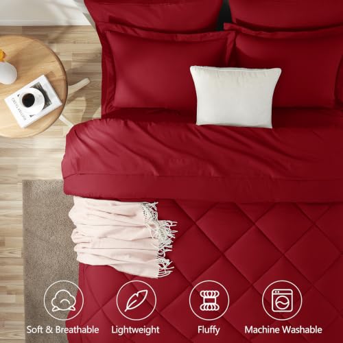 Full Size Comforter Sets Dark Red