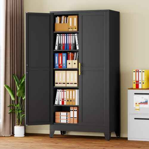 78.7" Tall Metal Pantry Cabinet