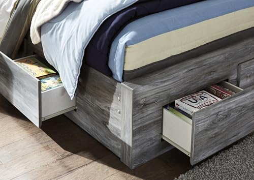 Full Size Bedframe with 4 Storage Drawers