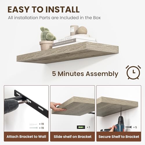 72 inch Floating Shelves for Wall