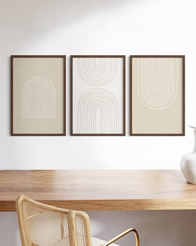 16x24 Walnut Oak Frame Set of 3 (3 Count)