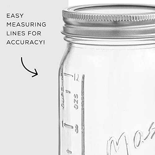 16 Oz Mason Jars With Lids (6 Count)