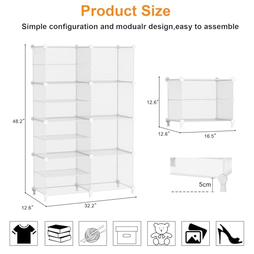 Closet Organizer 8 Cube Storage Shelves