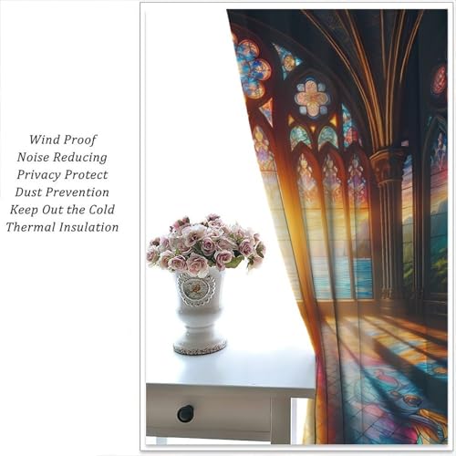 Stained Glass Curtains (2 Count)