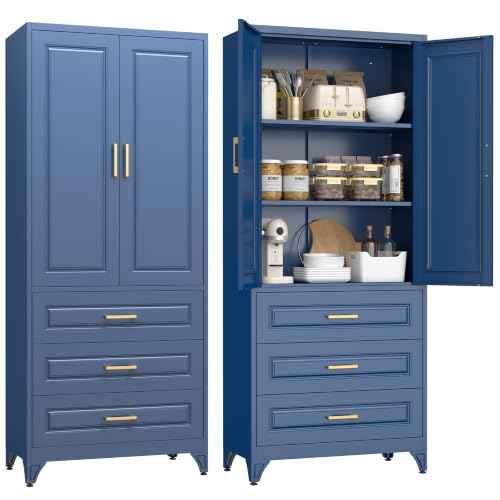 75" Kitchen Pantry Cabinet