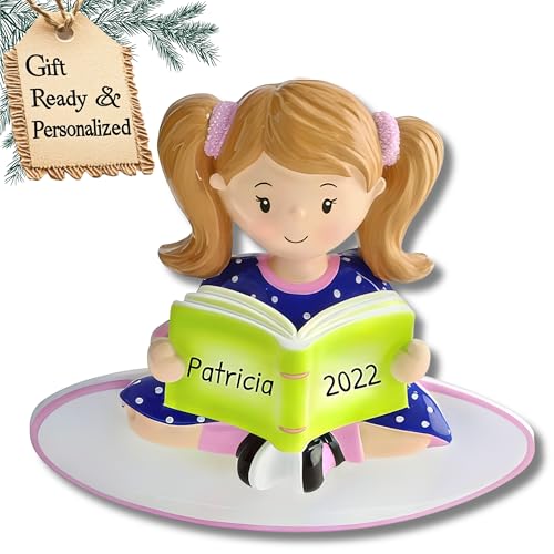 Personalized Book Ornament