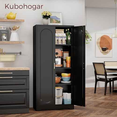 60" Tall Metal Storage Cabinet with Doors
