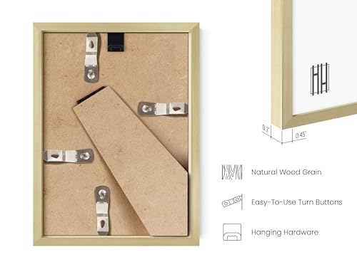 5x7 Gold Metal Picture Frames (6 Count)