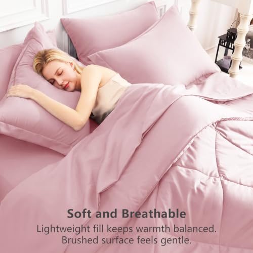Oversized King Size Comforter Set Pink