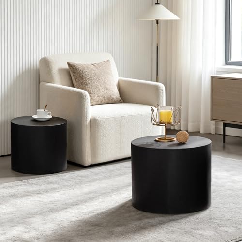 Nesting Round Coffee Table Set of 2 (2 Count)
