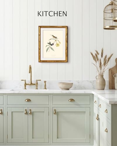 Gold Bamboo Framed Wall Art