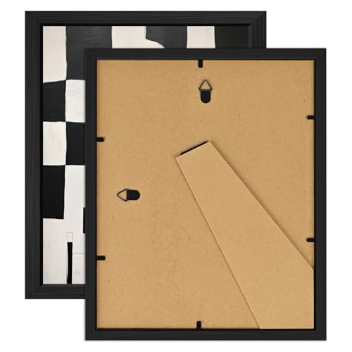 16 PCS Framed Black and White Abstract Wall Art Decor (16 Count)