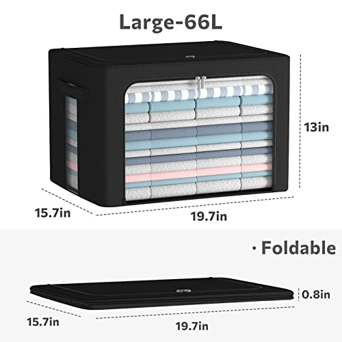 Clothes Storage Bins Box (2 Count)