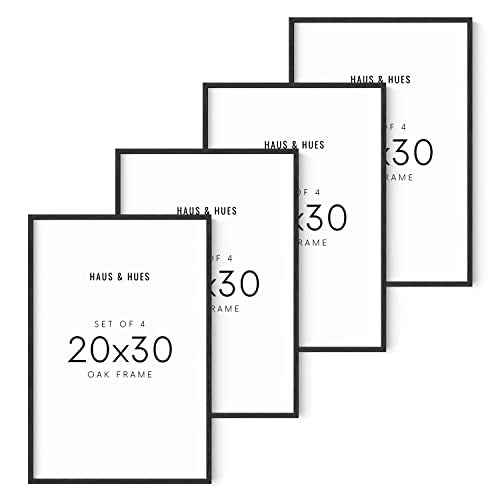 20x30 Black Oak Frame Set of 4
