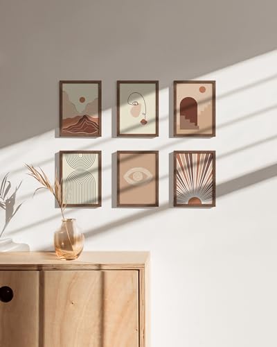 Walnut Wood 5x7 Picture Frames (9 Count)