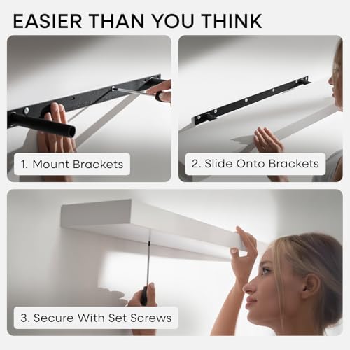 48 Inch Floating Shelves (3 Count)