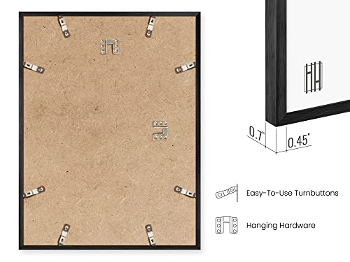 11x17 Black Metal Picture Frames (4 Count)