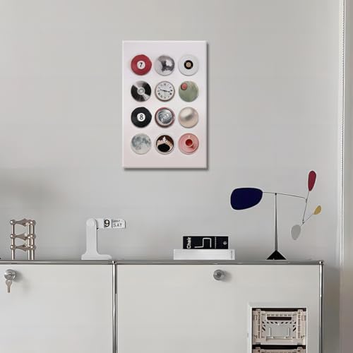 Vintage Disco Ball Canvas Wall Art