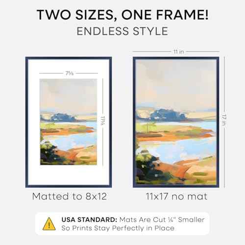 11x17 Blue Picture Frame