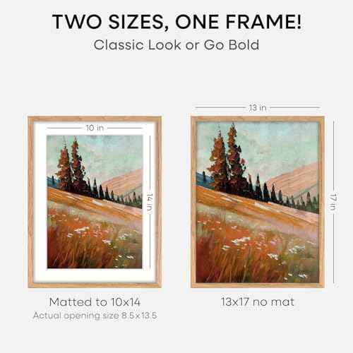 13x17 Natural Oak Picture Frame (2 Count)