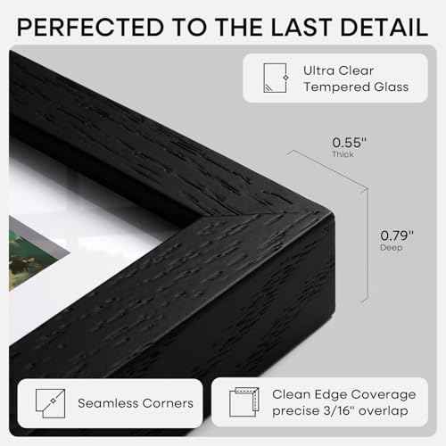 24x30 Black Oak Picture Frame