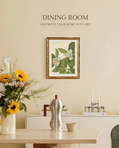 Gold Framed Bamboo Wall Art