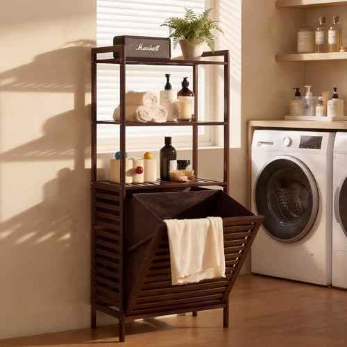 Tilt Out Laundry Hamper with 3 Tier
