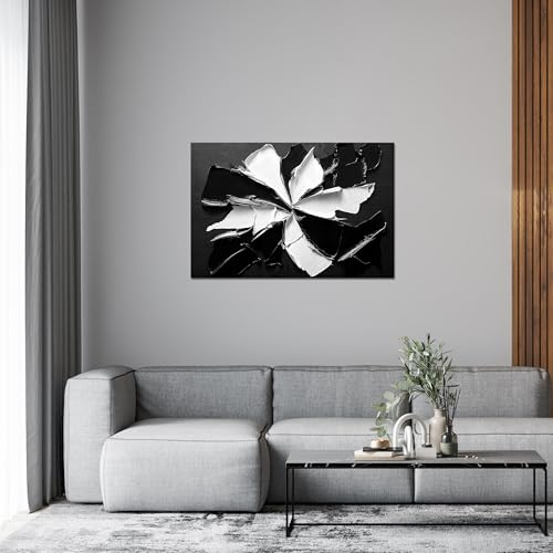 Abstract Wall Art Decor Modern Wall Art Pictures for Living Room Minimalist Black and White Wall Art Prints Abstract Canvas Art Wall Decor Flowers Artwork for Walls Home Office Decorations 24" X 36"