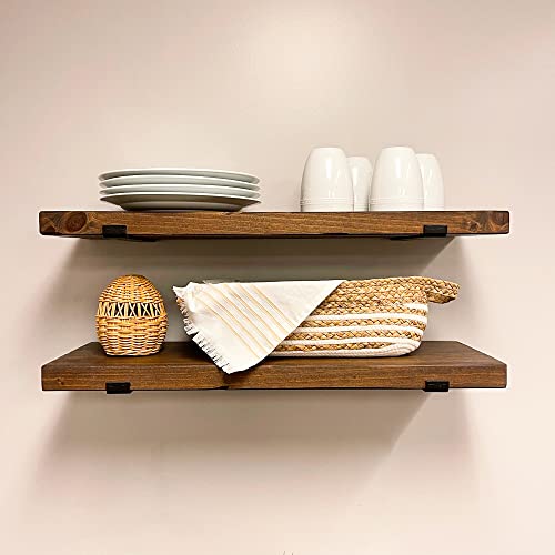 Rustic Shelves with J (2 Count)