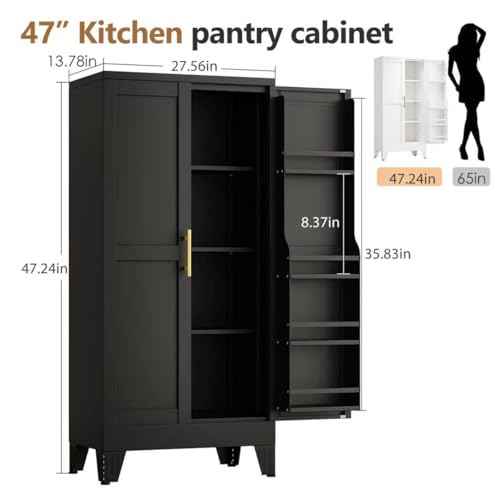 47" Kitchen Pantry Cabinet