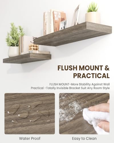 32" Floating Shelves for Wall (2 Count)