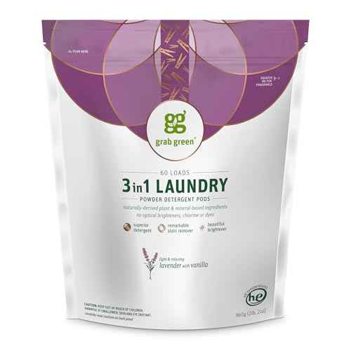 3-in-1 Laundry Detergent Pods, 60 Count, Lavender + Vanilla
