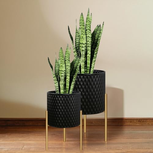 Plants Pots with Stand (2 Count)