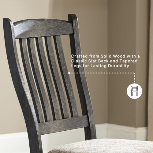 Ralene Transitional Faux Leather Dining Chair with Cushioned Seat (4 Count)