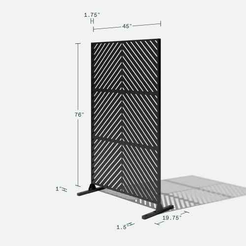 Block Series Span Planter + Arrow Privacy Screen Set