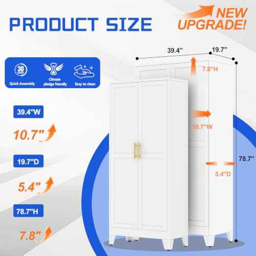 79" Tall New Update Kitchen Pantry Cabinet
