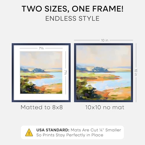 10x10 Blue Picture Frame