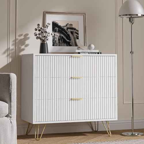 3 Drawer Nightstand Set of 2