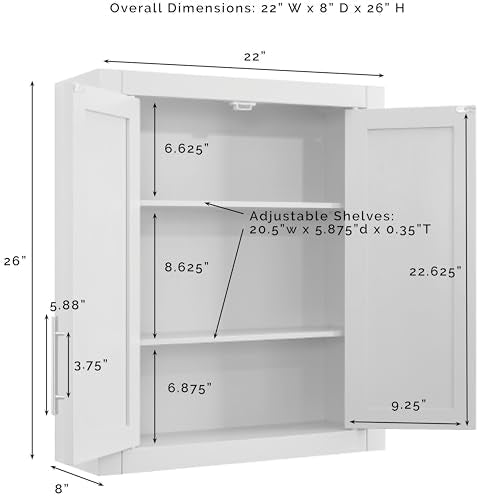 Savannah 2 Piece Wall Storage Cabinet Set