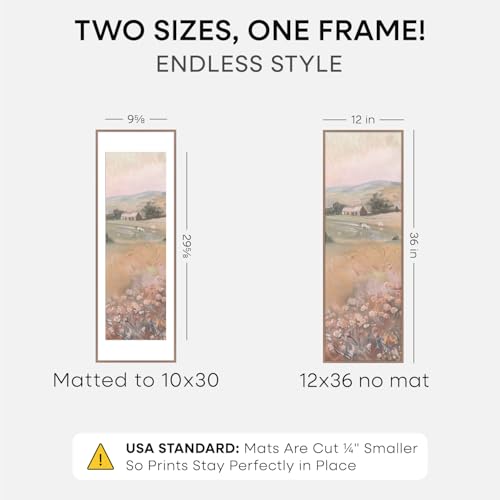 12x36 Mocha Picture Frame