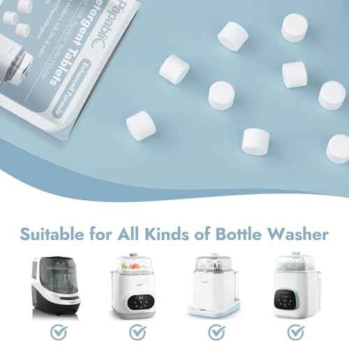 60Pcs Official Detergent Soap Tablets for Baby Brezza (60 Count)