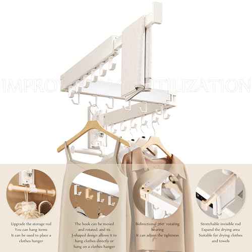 Wall Mounted Collapsible Clothes Drying Rack