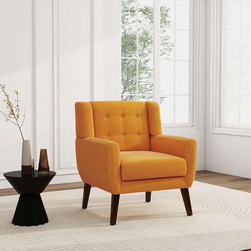 Accent Chair Modern Upholstered Armchair in Fabric for Living Room (2 Count)