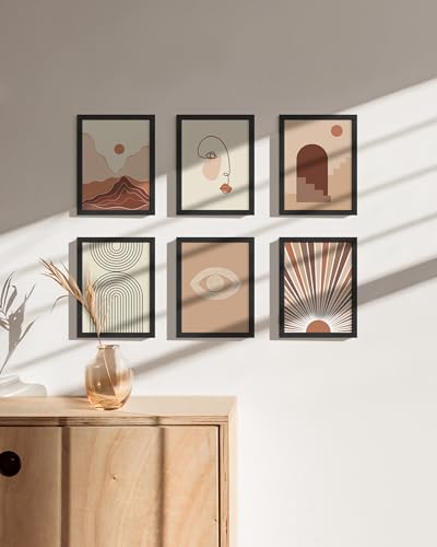 6x8 Black Oak Frame Set of 6