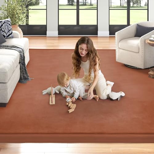 Baby Play Mat for Floor Nursery Muscle Mat Area Rug Playroom Rug 50"x50" Elastic Foam 1.3" Thick Crawling Mat for Babies