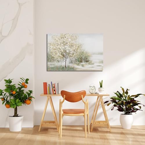 Canvas Wall Art Decor Large Wall Art Pictures for Living Room Canvas Art Wall Decor Landscape Natural Wall Art Decor Artwork for Walls Vintage Tree Wall Art Prints 32" X 48" for Bedroom Office Kitchen
