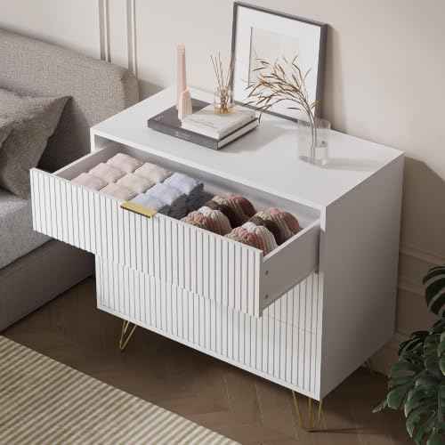 3 Drawer Nightstand Set of 2