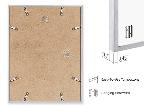 8.5x11 Silver Metal Picture Frames